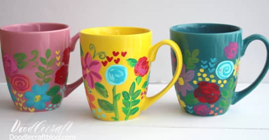 How to paint ceramic mug