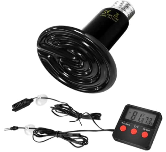 Reptile Heat Bulb and Digital Thermostat Controller 