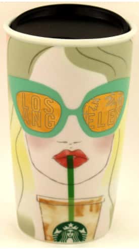 Starbucks LOS ANGELES Traveler 120z Local Collection Double Wall Ceramic