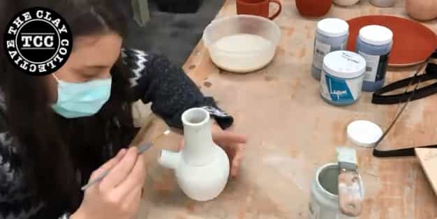 Finishing the ceramic bong