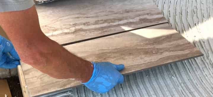 How to lay ceramic tiles over concrete floor