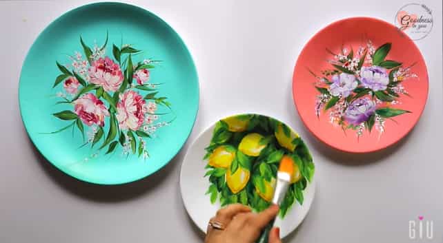 How to paint ceramic plate at home