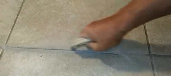Repairing a piece of hairline cracked ceramic tile