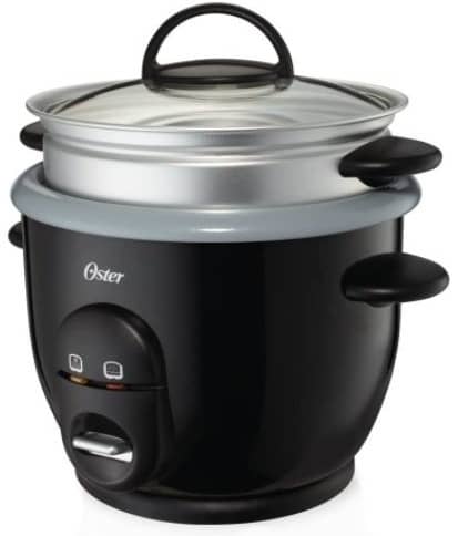 Best Overall Oster Titanium Infused Dura Ceramic & Grain Cooker with Steam Tray 
