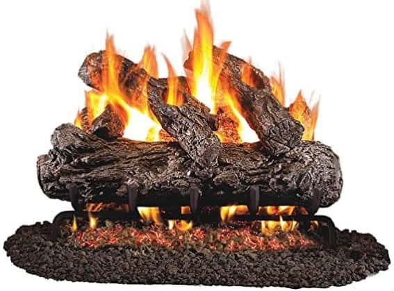 Best Refractory Ceramic Logs Peterson Real Fyre 18-inch Rustic Oak Gas Logs