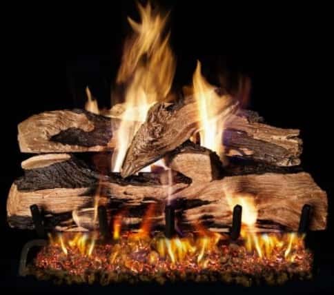 Best for Vented Fireplace Peterson Real Fyre 24-inch Split Oak Designer Plus Log Set