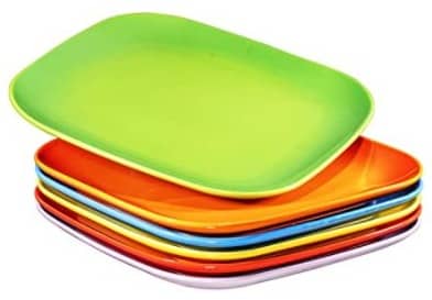 Best Square Ceramic Plates: Bruntmor Square Ceramic Dinner Dishes