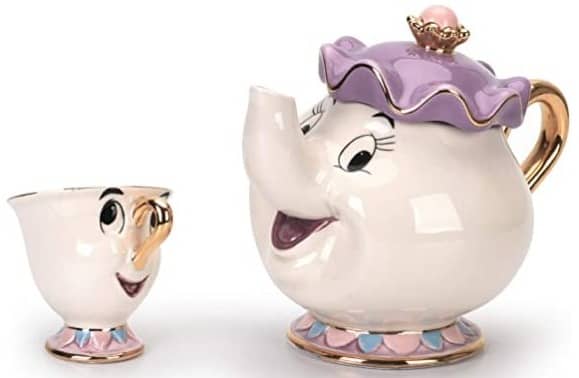 MRS Potts Ceramic Teapot Cartoon Beauty Ceramic Teapot with Mug