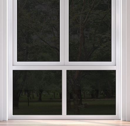 Gila Privacy Black Static Cling Window Film