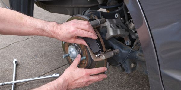 How to insert ceramic brake pads from BMW car