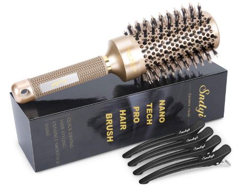 Ceramic & Ionic Tech Hair Brush with Boar Bristles