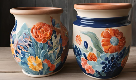 How to Paint Glazed Ceramic Pots