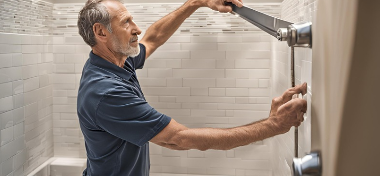 How to Install a Grab Bar in a Ceramic Tile Shower