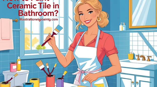 How to Paint Ceramic Tile in Bathroom?