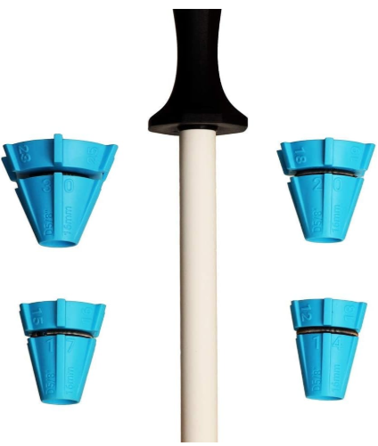 Wedgek HXT Thick Ceramic Sharpening Rod & Angle Guides (11-inch)