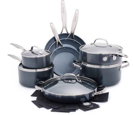 GreenPan Ceramic Cookware Sets (Rio, Lima, Valencia, etc.)