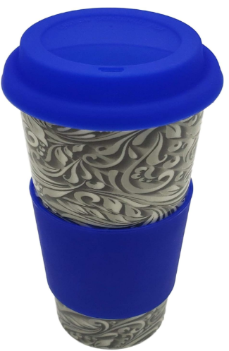 Gencywe 16 oz Ceramic Travel Mug with Silicone Lid