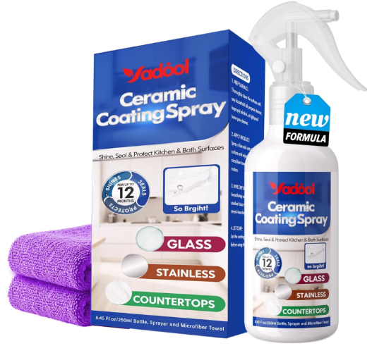 Home Ceramic Coating Spray Kit – 12 oz Durabasics (Kitchen & Bath)