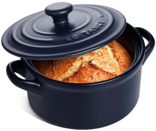LE TAUCI 3 Quart Ceramic Dutch Oven