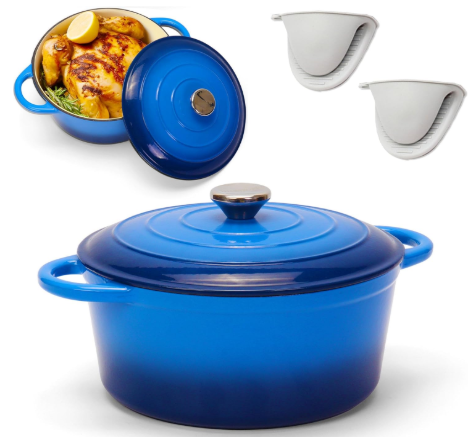Smith & Clark 5-Quart Enameled Cast Iron Dutch Oven