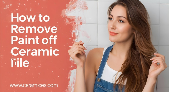 How to remove paint off ceramic tile