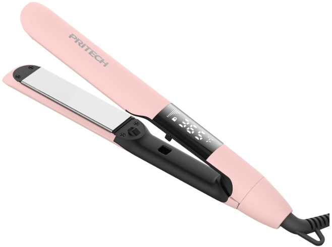 PRITECH 2-in-1 Hair Straightener and Curler