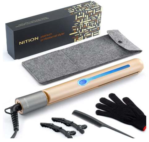 NITION Professional Ceramic Tourmaline Flat Iron