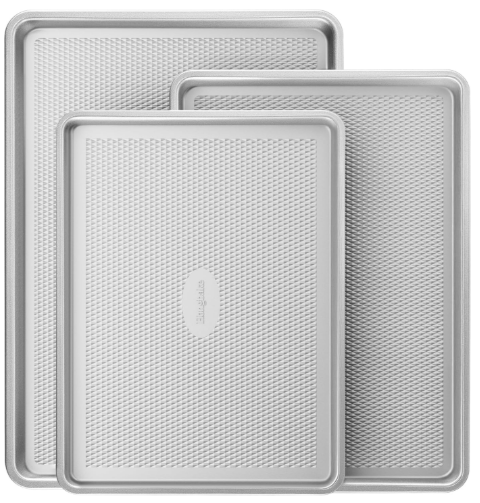 HONGBAKE Premium Nonstick Ceramic Quarter Sheet Pan Set