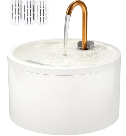 DOOOB Ceramic Cat Water Fountain – 2.1L/71oz