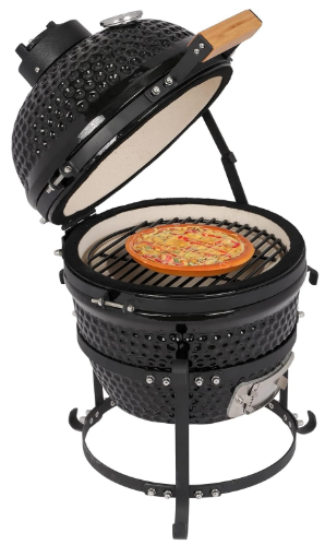 Outvita 13" Round Kamado Charcoal Grill (Portable Ceramic Grill)