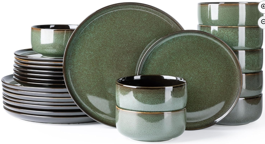 LeRatio Ceramic Dinnerware Set – 12 Pieces