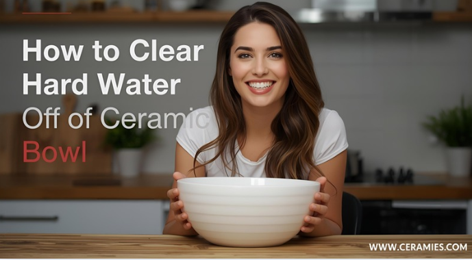 How to Clear Hard Water Off of Ceramic Bowl