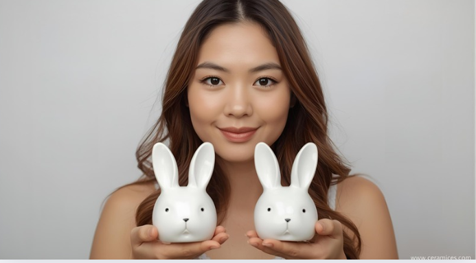 How to Paint Ceramic Bunny Eyes