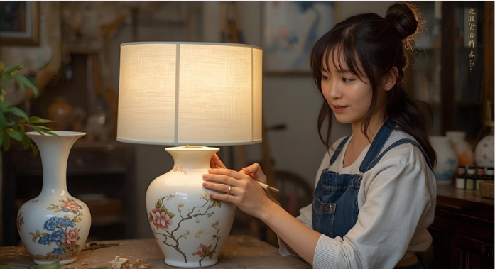 How to Paint a Ceramic Base Lamp