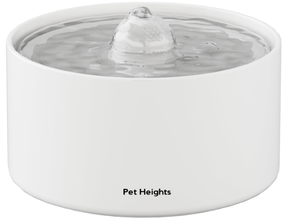 Pet Heights Ceramic Cat Water Fountain – 2.1L/71oz