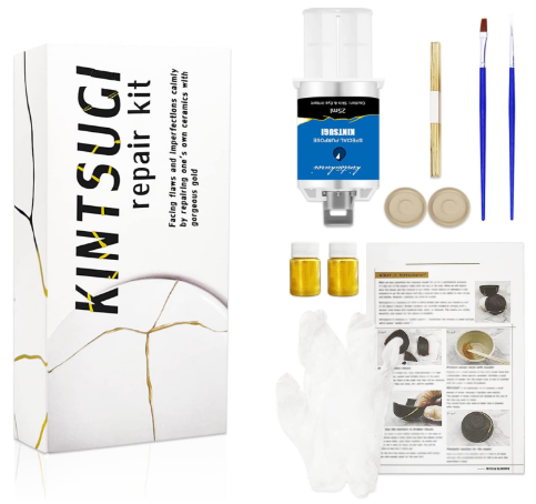 Kintsugi Repair Kit Gold & Silver
