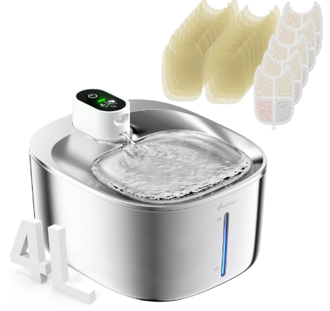 “Ceramic Cat Water Fountain 2.3 L/78 oz” (Porcelain/Automatic)