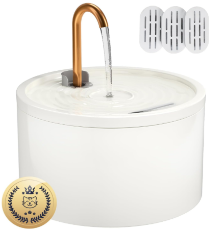 Ceramic Cat Water Fountain 1.0 L/32 oz – Compact Option