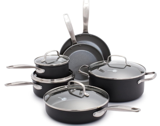GreenPan Mayflower 9‑Piece Ceramic Cookware Set