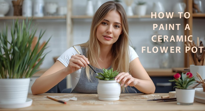 How to Paint a Ceramic Flower Pot