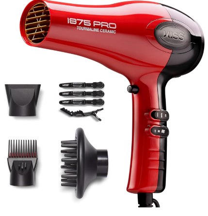 KISS 1875 Watt Pro Tourmaline Ceramic Hair Dryer