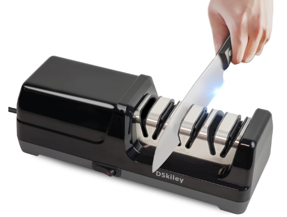 Narcissus Knife Sharpener, Diamond Abrasives Electric Knife Sharpener for Stainless Steel and Ceramic Knives