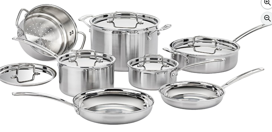  Cuisinart MultiClad Pro 12-Piece Cookware Set