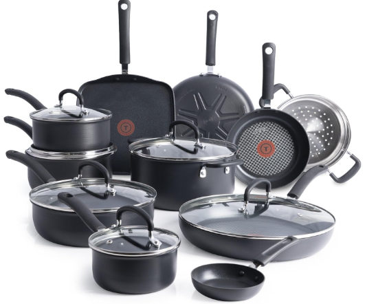  T-fal Ultimate Hard Anodized Nonstick 17-Piece Set