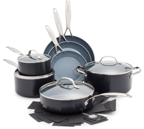 GreenPan Valencia Pro Ceramic Nonstick 11-Piece Cookware Set