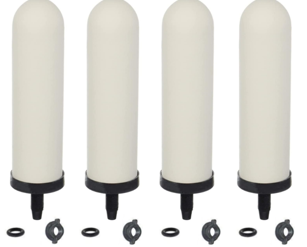 HUINING 4PCS 7-inch Replacement Ceramic Filter Candle