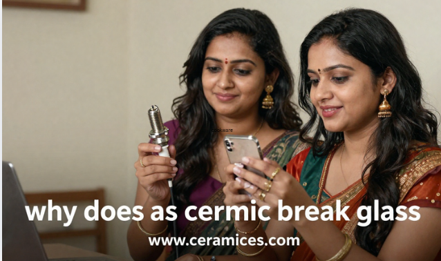 why does spark plug ceramic break glass