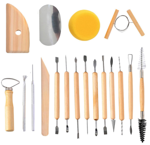 S & E Teacher’s Edition 19 Pcs Pottery Tools & Clay Sculpting Tools