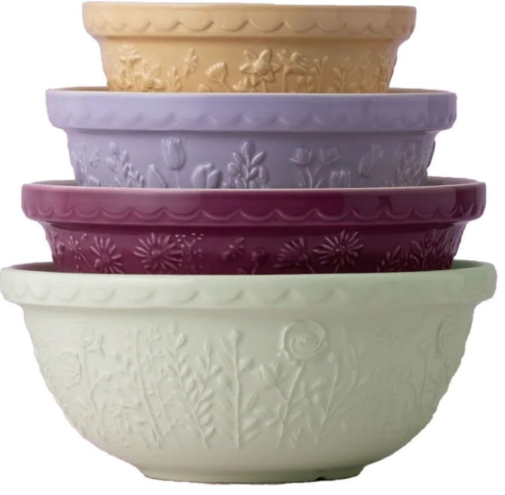 Mason Cash In The Meadow 4-Piece Mixing Bowl Set