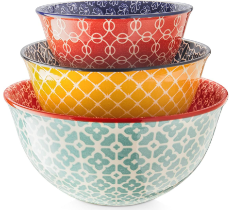 DOWAN Ceramic Mixing Bowls Set